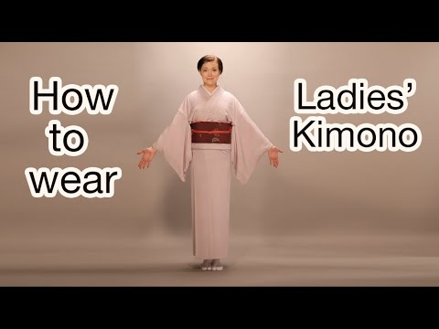 How to wear ladies kimono, comfortably.