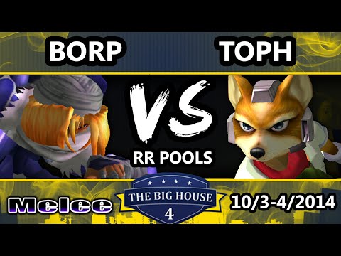 The Big House 4 - Toph (Fox) Vs. Borp (Sheik) - Pools Round 1 - SSBM