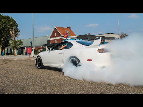Toyota Supra MK4 Compilation - Accelerations, Burnouts, Flames and sounds