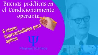 Condicionamiento operante buenas practicas