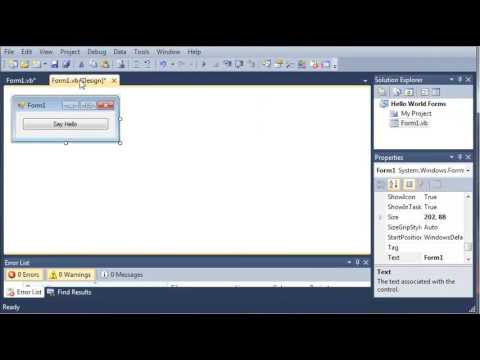 Visual Basic Tutorial   36   Introduction To Windows Forms   YouTube