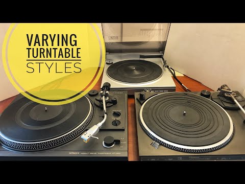 A history and explanation of varying turntable styles (video 7)