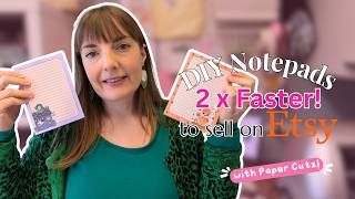How I Make Peel-Off Notebooks for Etsy 2X Faster | DIY Notepad Tutorial