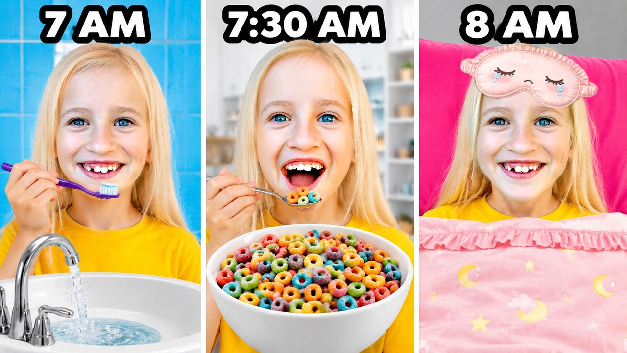 Dad helps Kids to get ready for school – Funny stories for kids