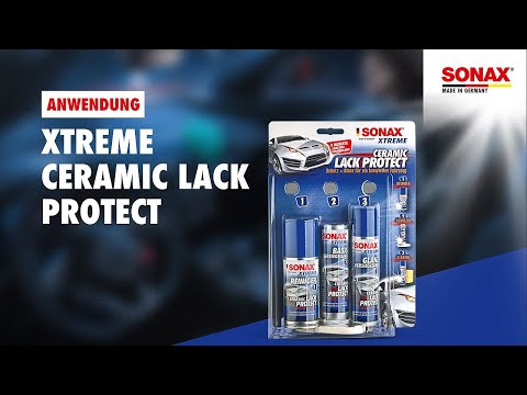 Набор для защиты ЛКП керамическим покрытием (жидкое стекло) 240 мл SONAX XTREME Ceramic Lackprotect (247941)