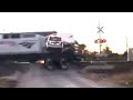 Terrifying Video Shows Train Crashing Into Truck