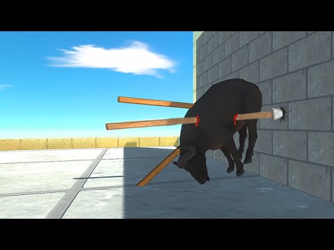 BALLISTA Pinning Units to the Wall - Animal Revolt Battle Simulator
