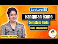 Hangman Game In Python Python Project 3 Python Project For Beginners Lec55