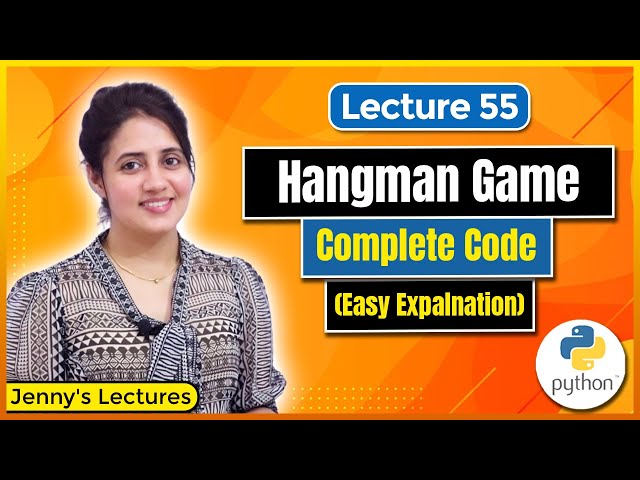 Hangman Game in Python | Python Project #3 | Python Project for beginners 