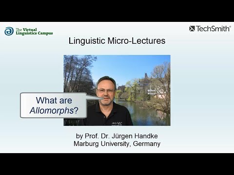 MOR_013 - Linguistic Micro-Lectures: Allomorphs