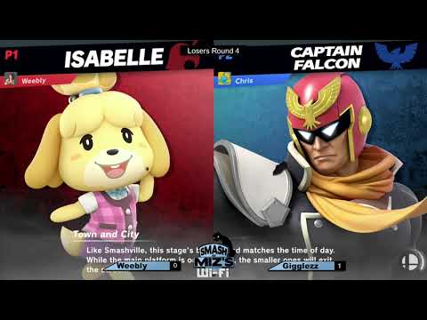 Smash @ Miz's WiFi 14 - Weebly (Isabelle) vs. Gigglezz (Captain Falcon) Losers Round 4 (Game 2)