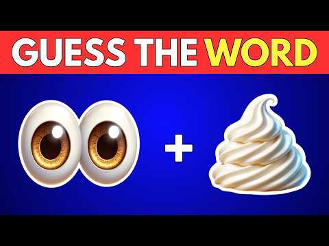 Guess the WORD by Emojis?🤔 Emoji Quiz Challenge (40 Words)