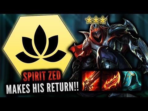 4 SPIRIT ZED IS DISGUSTING ⭐⭐⭐ CRAZY COMEBACK GAME - Teamfight Tactics Fates Set 4.5