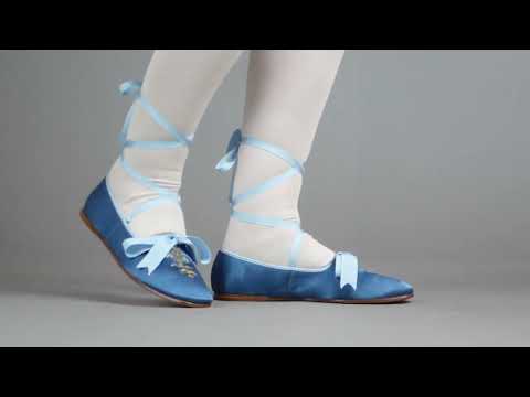 Penelope Ladies' Regency Slippers (French Blue)