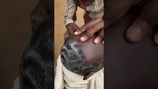 Shaving my father’s hair