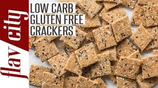 Low Carb Gluten Free Crackers - Keto Snack Attack!