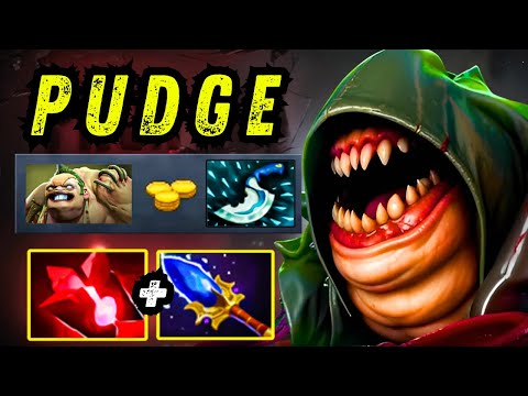 Insane Burning Damage Scepter + Bloodstone Build 🔥🔥🔥 Pudge Dota 2