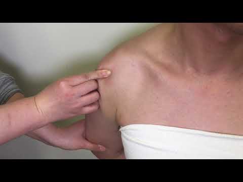 Palpation assessment on shoulder region