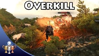 The Witcher 3 Wild Hunt - Overkill (simultaneously bleeding, poisoning &amp; burning an enemy)