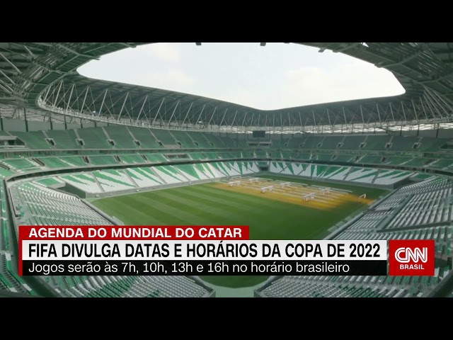 Fifa divulga datas e horários dos jogos da Copa de 2022 no Catar