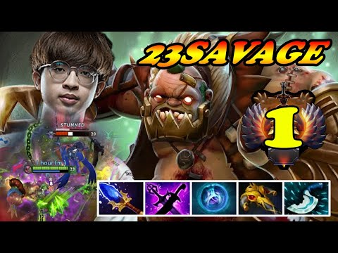 23Savage #1 dominating in SEA Pudge carry vs meta Razor Bloodstone | Giveaway | Dota 2 Pro Play