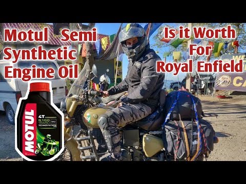 MOTUL SEMI SYNTHETIC 15W50 ENGINE OIL FOR ROYAL ENFIELD | Rajan Vlogs with @delhidudes