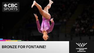 Lia Monica Fontaine wins BRONZE in the women's balance beam final at Glasgow 2026 Commonwealth Games
