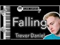 Falling - Trevor Daniel - Piano Karaoke Instrumental