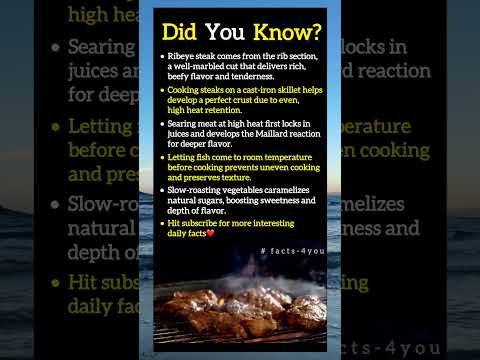 The Science of Flavor: Cooking Facts That Elevate Your Food.#viral #facts #food