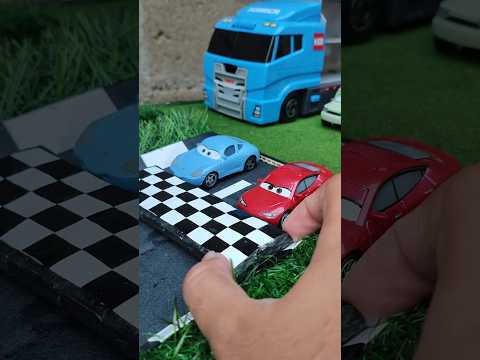 Lightning McQueen : two beauty cars😂 #automobile #disneycars #toys #funny #vs #car #shorts