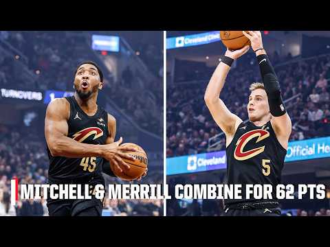 DOUBLE 30-PIECE 🔥 Donovan Mitchell & Sam Merrill combine for 62 PTS in win vs. Wizards | NBA on ESPN