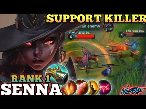 SENNA ANNOYING BURST DAMAGE! BEST RUNES & BUILD - TOP 1 GLOBAL SENNA BY Thư Foxie 2k5 - WILD RIFT