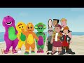 Tj Barney And Friends Tj And Barney S Beach Party Part 1