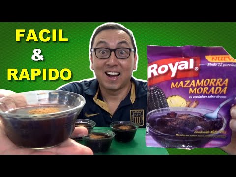 COMO HACER MAZAMORRA MORADA "ROYAL" - 3 PASOS !