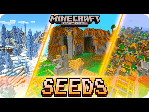 EPIC Minecraft PE SEEDS! Villages, Islands & MORE!