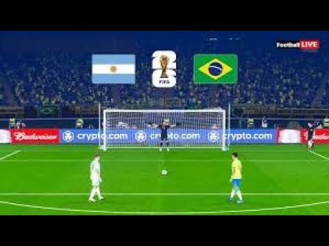 Argentina vs Brazil | FIFA World Cup Penalty Shootout | South American Football Classic