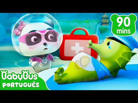 Capa de Super Panda Resgate o Papai Cavalo Marinho | Super Equipe de Resgate | Desenhos Animados | BabyBus