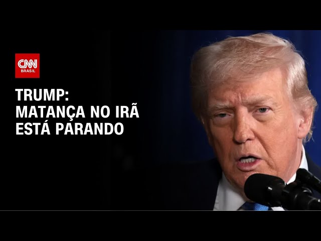 Matança no Irã está parando; não há planos para execução, diz Trump | CNN 360°