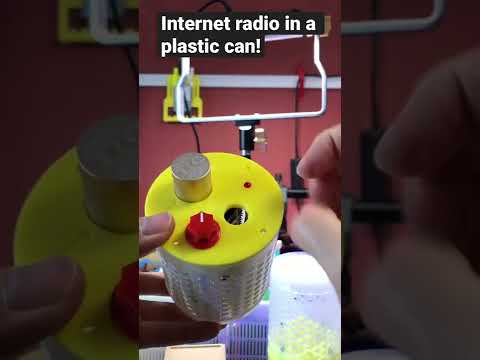 ESP8266 Internet radio in a plastic can! (with some 3D printed parts)