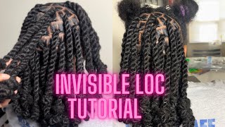 NEW TREND 🚨Invisible Locs Tutorial/Two Strand Twist (new method)