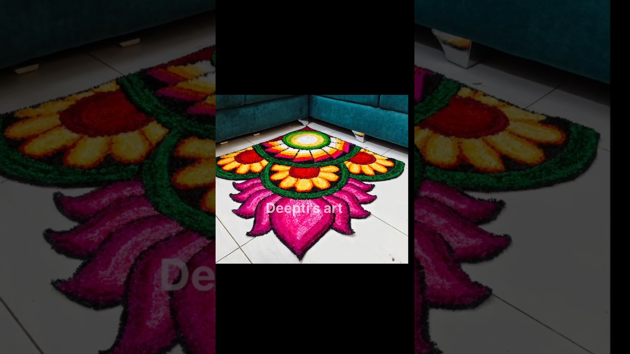 Beautiful Rangoli Mat