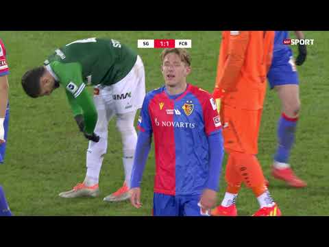 FC St.Gallen vs FC Basel 1:1 (22.01.2023) Highlights