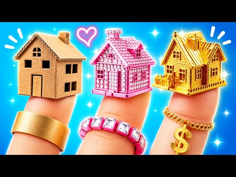 From Cardboard To Dream House! 🎀 Amazing DIY Makeover by 123 GO! Trends