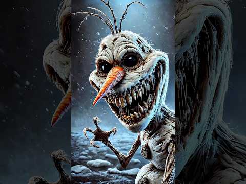 Horror version of the Frozen characters #scary