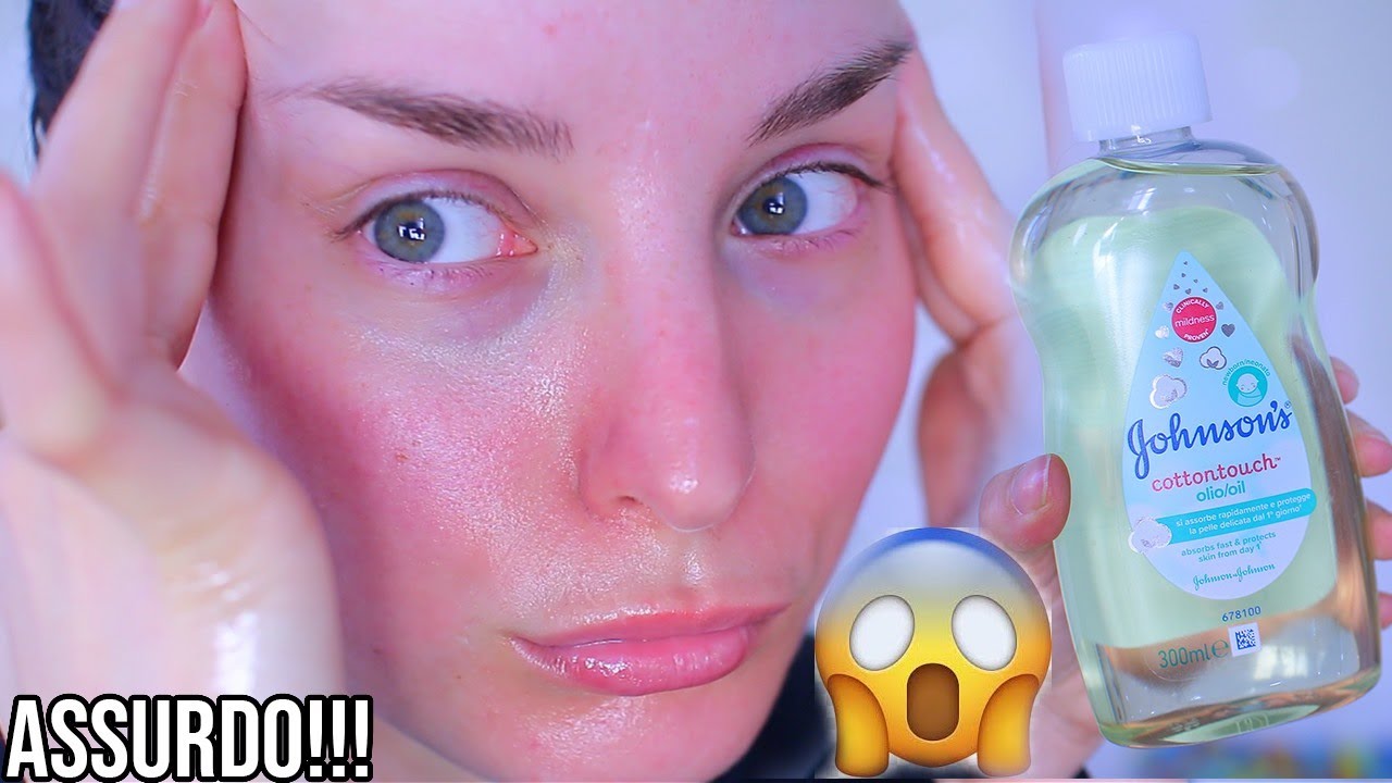Ho Messo L'Olio JohNson sul mio Viso ed è successo questo.. ASSURDO| OLIO JOHNSON CON INCI VERDE!!