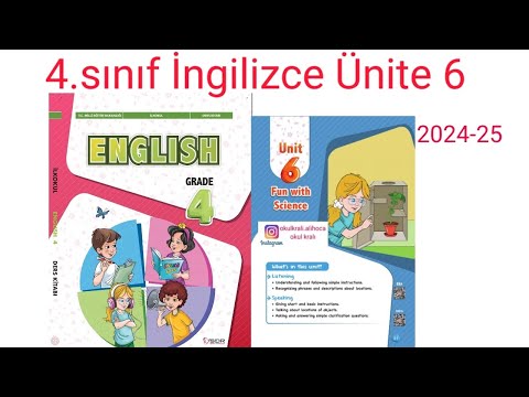 İlkokul 4.sınıf İngilizce Ünite 6 Fun With Science Unit 6 2024-25
