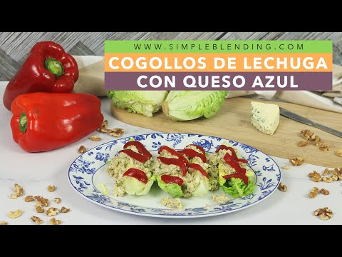 COGOLLOS DE LECHUGA CON QUESO AZUL | Cogollos con queso y nueces | Ensalada de cogollos con queso
