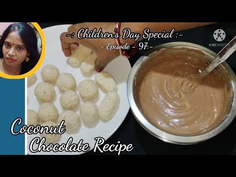 Children's Day Special Coconut Chocolate Recipe | Homemade Coconut Chocolate | Kakoli's Kitchen