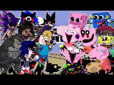 Discovery Glitch Update - Peppa Pig V2.0 -But Different Characters Sing It🎵(Come & Learn with Pibby)