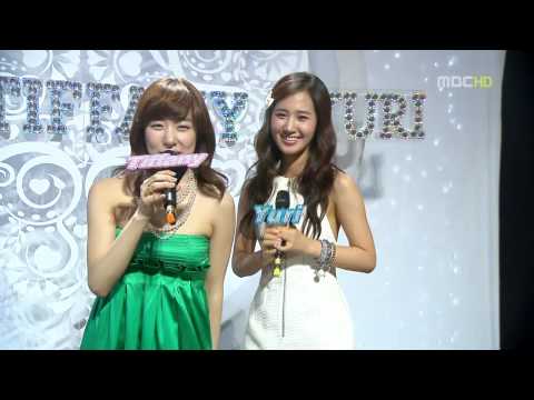 090404 SNSD Tiffany & Yuri ' s Music core new MC show